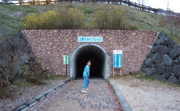 スカイブリッジへのトンネル